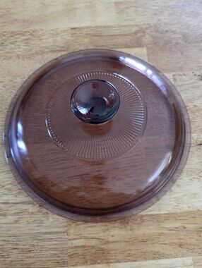 Vintage Vision Corning Pyrex Cranberry Glass Lid V-2.5-C 2.5L Replacement